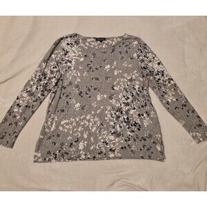 Mario Serrani Floral Top Long Sleeve